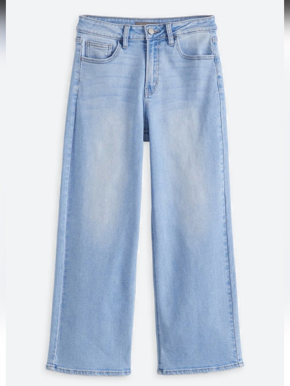 Just USA Light Wash High Rise Wide Leg Stretch Jeans Sz 8 NWT
